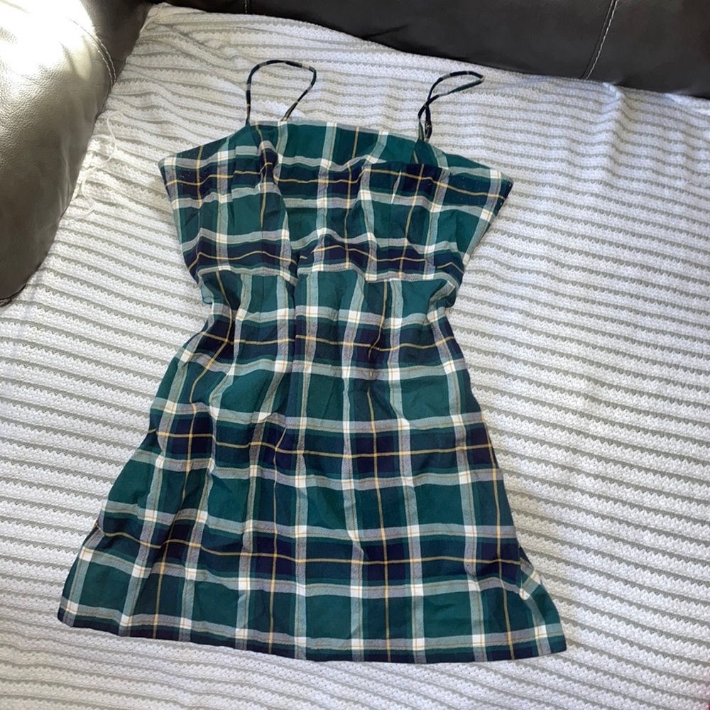 Aeropostale Plaid Mini Skater Dress
